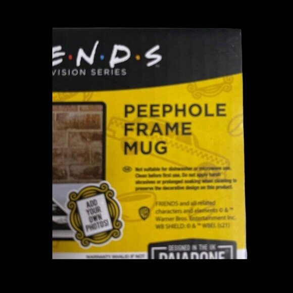 Friends TV Series Peephole Frame Mug Set - Purple & Yellow Gift Box - 2 New - Picture 4 of 4